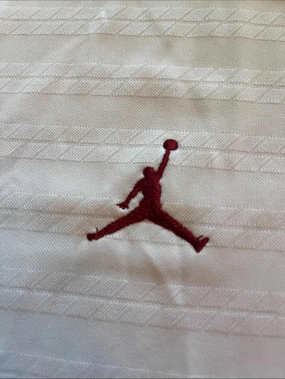 Jordan White Polo with Crimson OU and Jumpman Logos-xxl university of oklahoma
